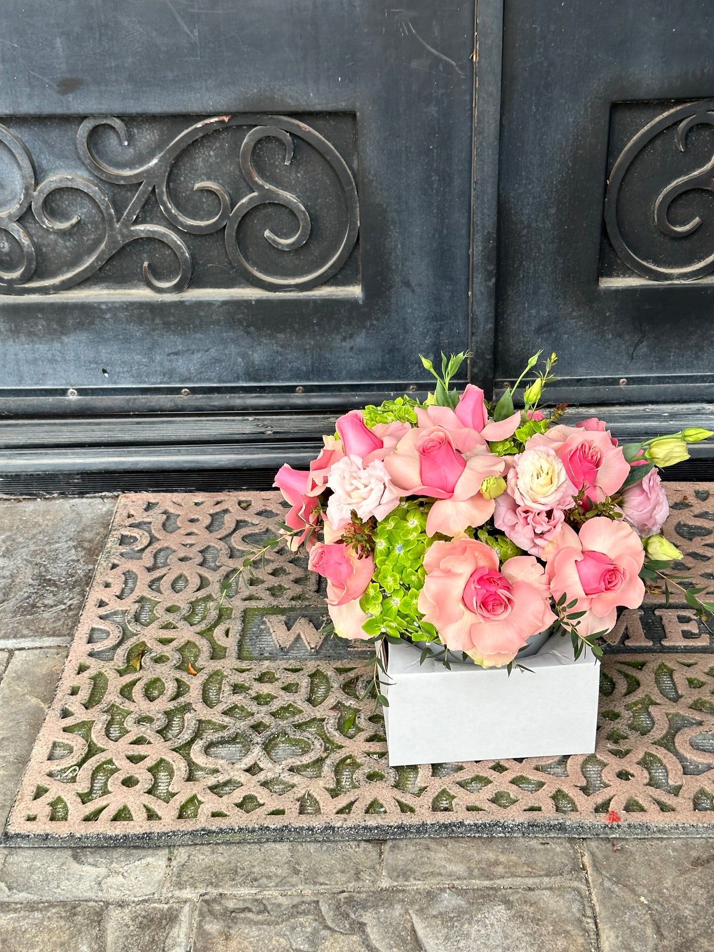 Hand Crafted Pink floral Arrangement