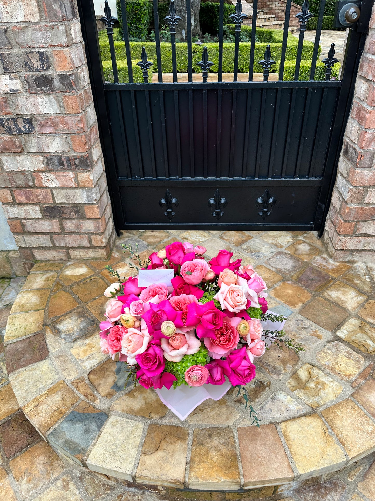 Hand Crafted Pink floral Arrangement