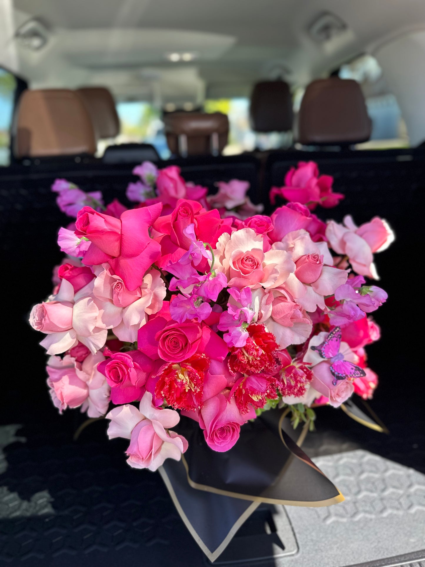 Hand Crafted Pink floral Arrangement