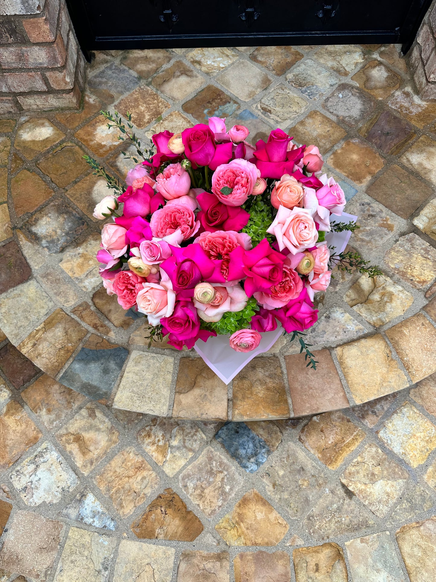 Hand Crafted Pink floral Arrangement