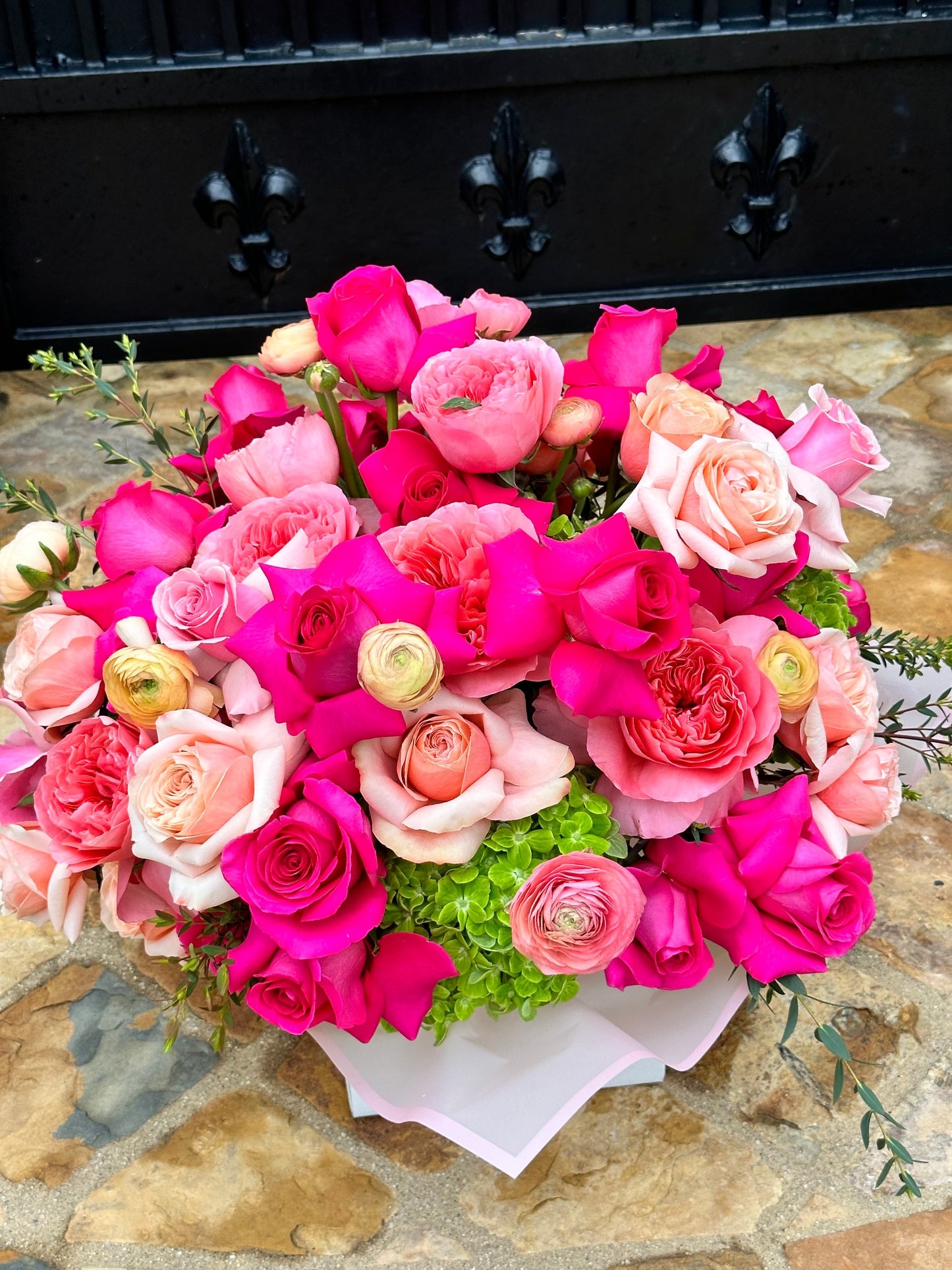 Hand Crafted Pink floral Arrangement